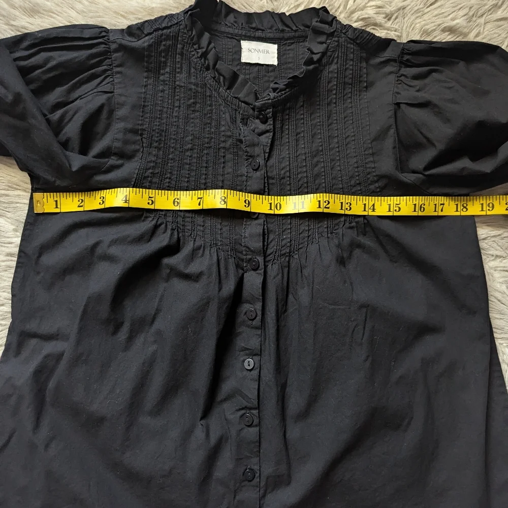EUC Sonmer Kitty Blouse in Black Lace Poplin - Picture 9 of 16